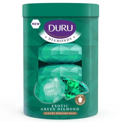 DURU SABUN 4*90G DIAMONDS EGZOTİK YEŞİL 360G PVC 1*16