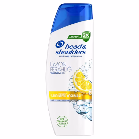 HEAD ŞAMPUAN 330ML 2/1 LİMON FERAHLIĞI YAĞLI SAÇ %100KEPEK KORUMA 1*6