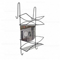 DECOREV METAL ŞAMPUANLIK DUŞAKABİN ASKILI SİYAH DC-4886 1*12