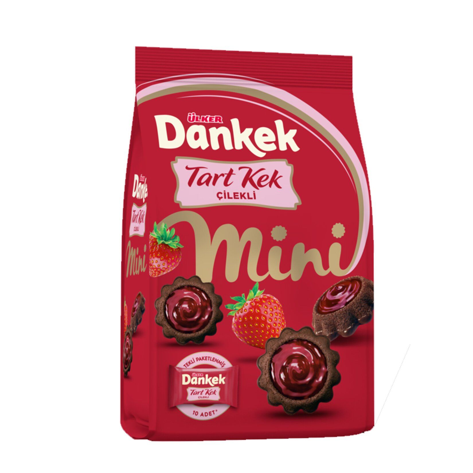 ÜLKER K.DANKEK TART MİNİ 150GR ÇİLEKLİ POŞET 823-09 1*10