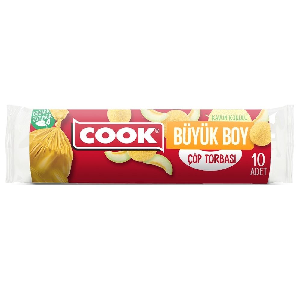 COOK ÇÖP POŞ.KOKULU KAVUN 10'LU BÜYÜK 65X80CM 1*25
