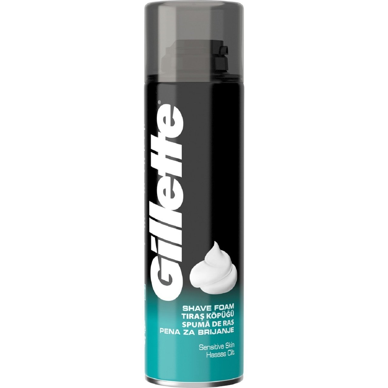 GİLLETTE TRAŞ KÖPÜĞÜ HASSAS 200ML 1*6