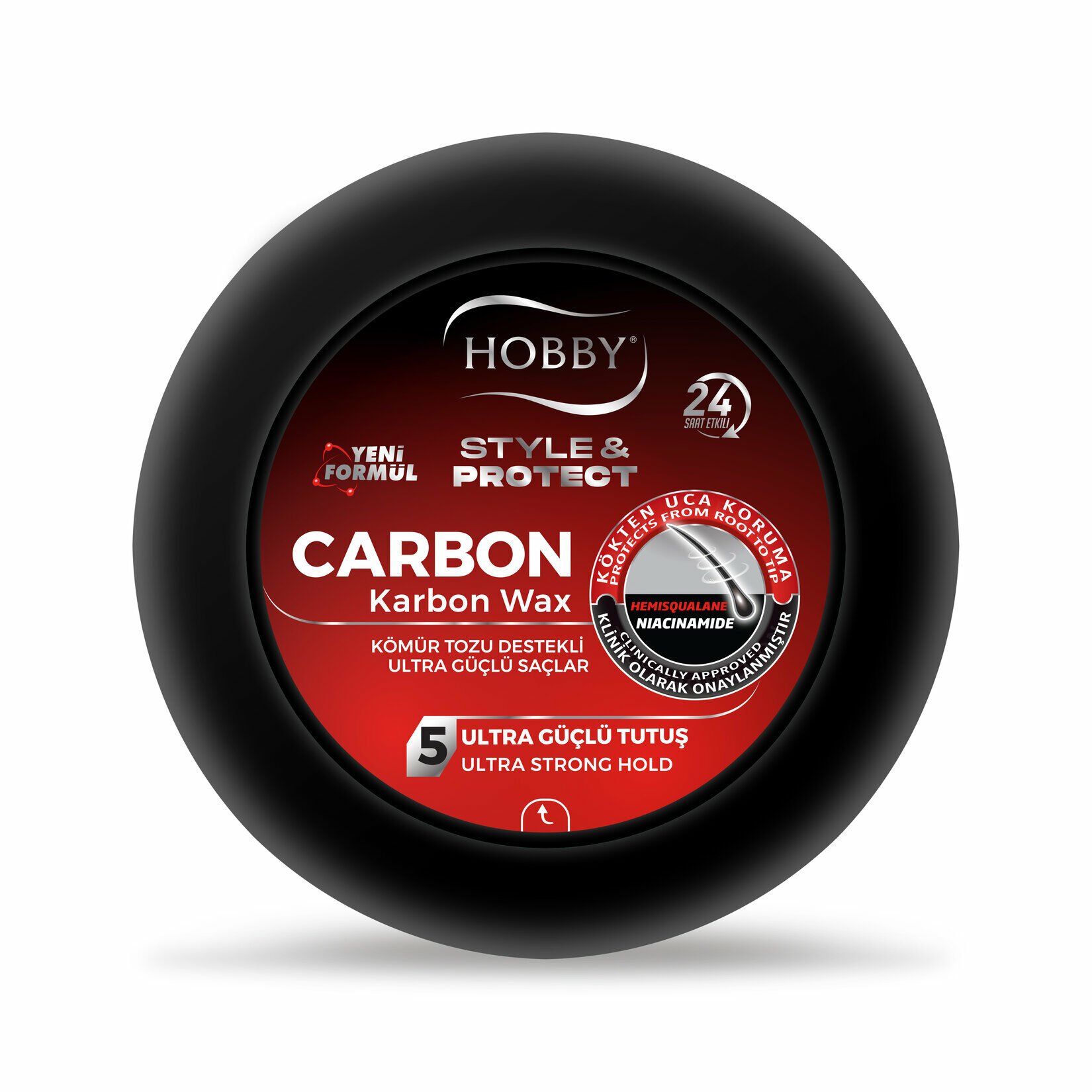 HOBBY J.WAX 100ML STYLE CARBON 5 ULTRA GÜÇLÜ TUTUŞ KARBON 1*24
