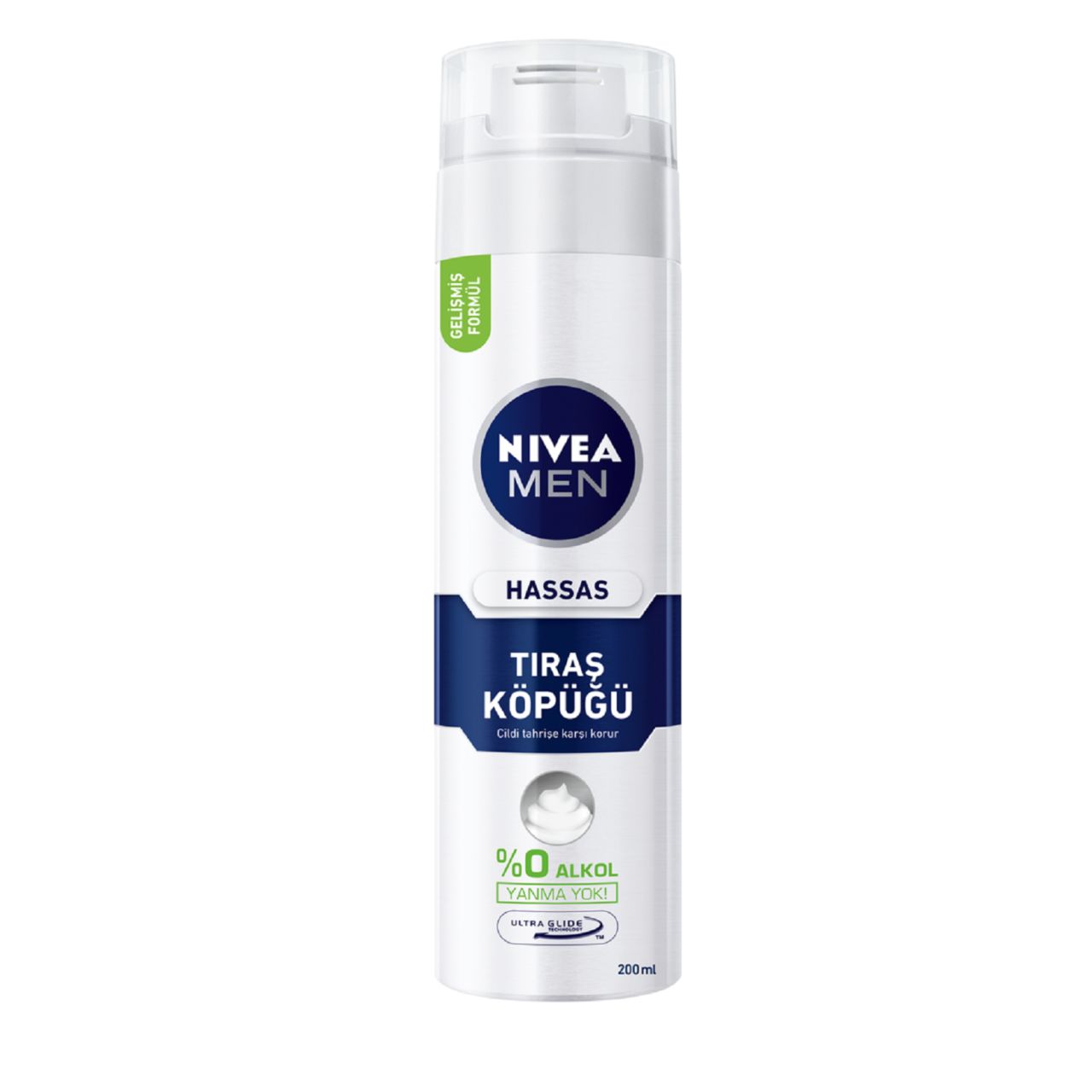 NIVEA MEN TIRAŞ KÖPÜĞÜ 200ML HASSAS 81720 1*24