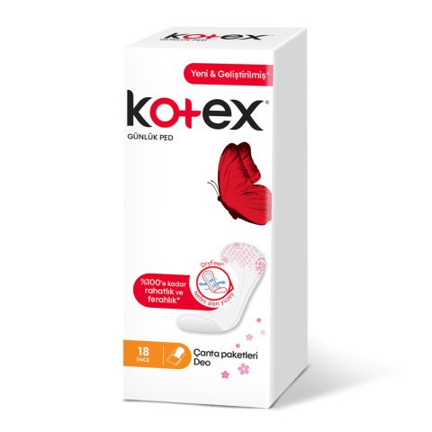 KOTEX GÜNLÜK İNCE DEO 18'Lİ 1*24