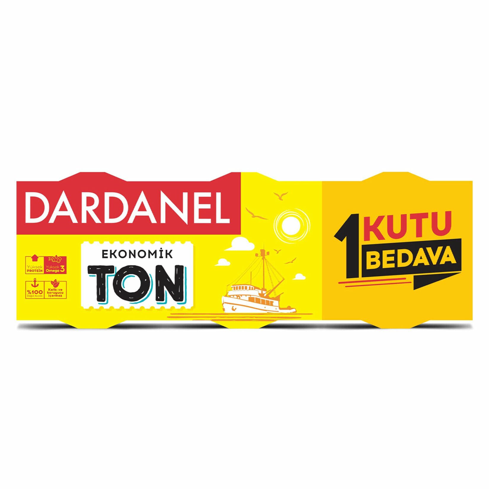 DARDANEL TON EKO 3 LÜ 75G+1 KUTU BED.SARI 1*16