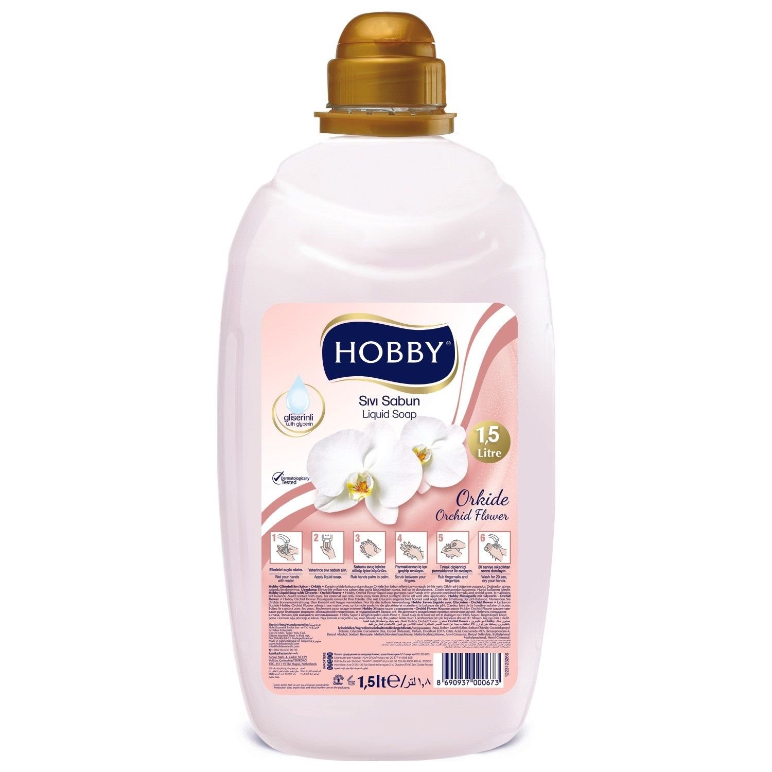 HOBBY SIVI SAB.1,5LT KREMLİ ORKİDE 1*8