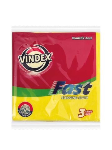 VİNDEX B.TEMİZLİK BEZİ FAST 3LÜ 1*24