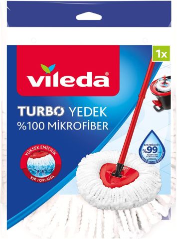 VİLEDA PASPAS TURBO %100 MİKROFİBER YEDEK 1*6