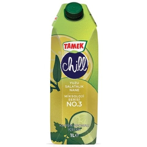 TAMEK MEYVE SUYU 1L CHİLL SALATALIK- NANE- YUZU 1*12