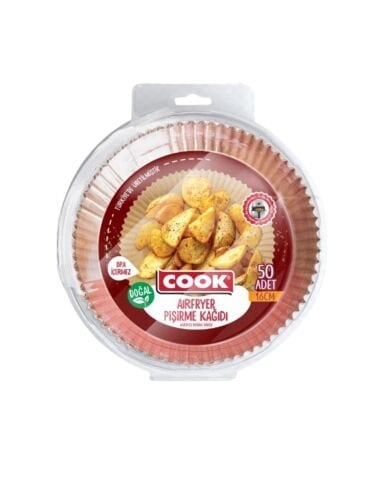 COOK AİR FRYER PİŞİRME KAĞIDI 50'Lİ 16CM 1*12