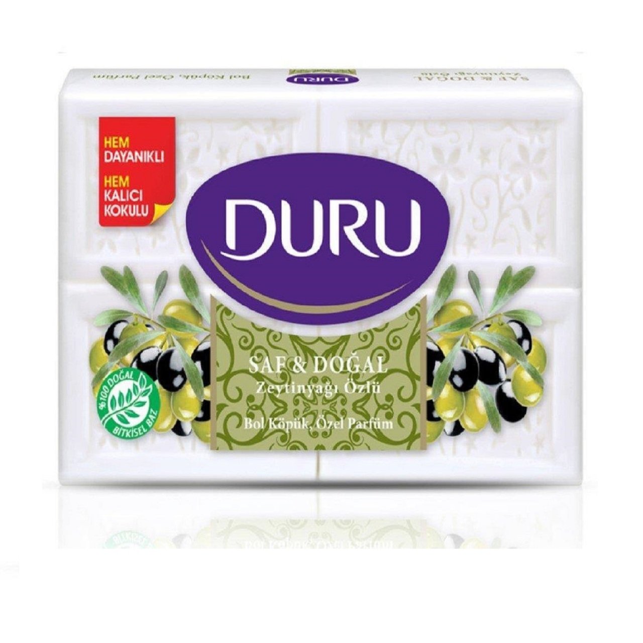 DURU SABUN 4*150GR SAF&DOĞAL Z.YAĞI ÖZLÜ 600GR 1*15