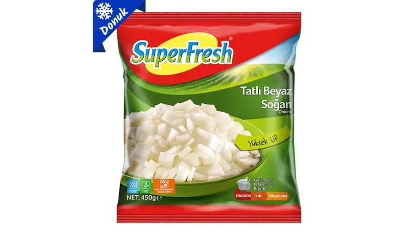 SÜPERFRESH S.BEYAZ SOĞAN KÜP 450GR 1*20