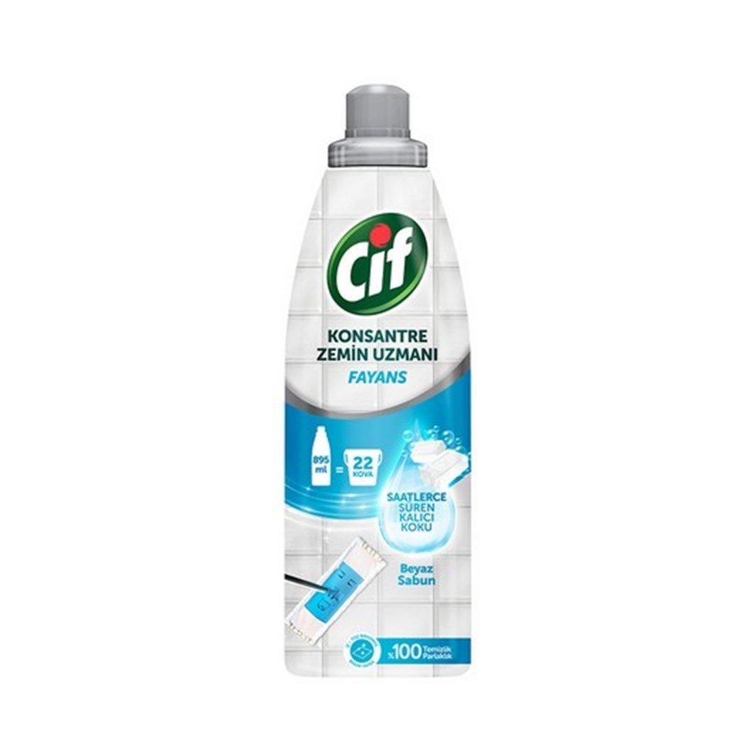 CİF YÜZEY JEL ZEMİN KONSANTRE FAYANS 895ML BEYAZ SABUN 1*16