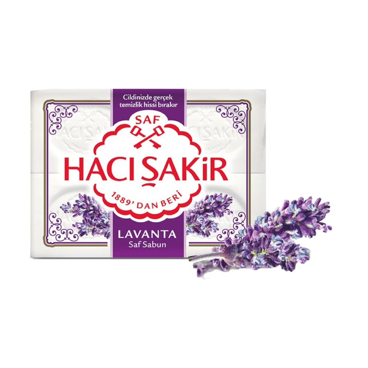 HACI ŞAKİR SABUN 4'LÜ 600G LAVANTA (4*150G) 1*15