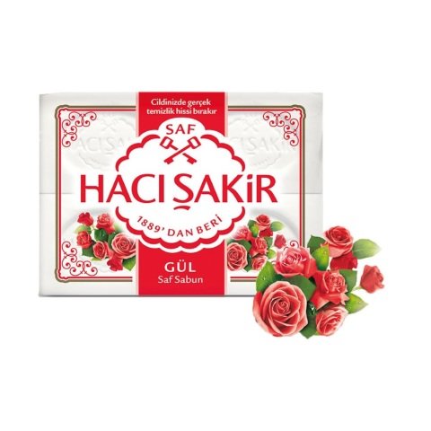 HACI ŞAKİR SABUN 4'LÜ 600G GÜL (4*150G) 1*15