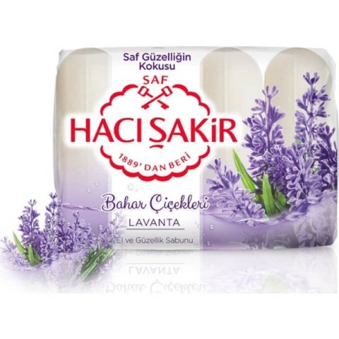 HACI ŞAKİR SABUN GÜZ.4'LÜ LAVANTA (4*70G) 1*24