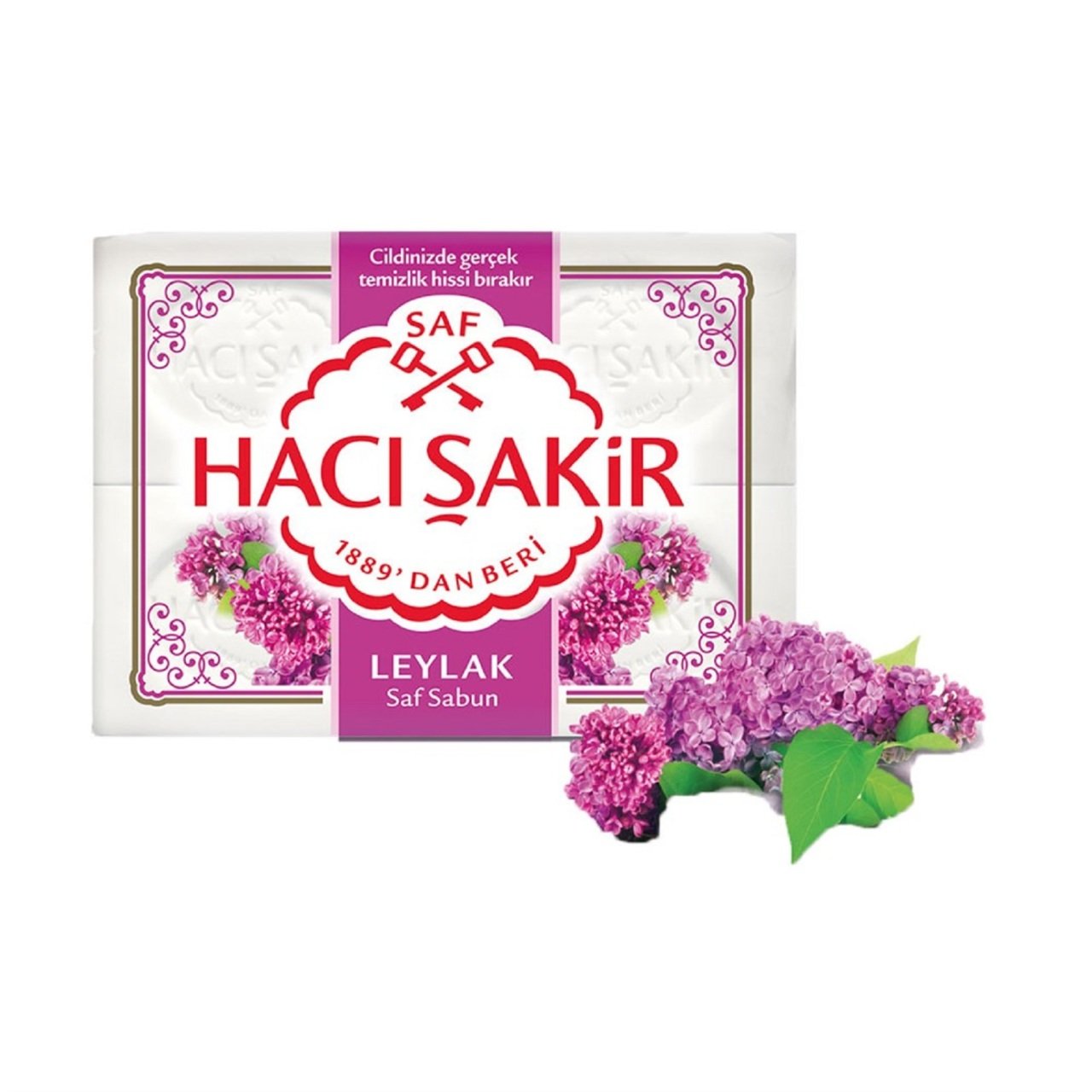 HACI ŞAKİR SABUN 4'LÜ 600G LEYLAK (4*150G) 1*15
