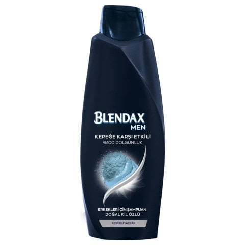 BLENDAX ŞAMPUAN 500ML ERKEKLER İÇİN DOĞAL KİL ÖZLÜ KEPEKLİ SAÇ 1*12