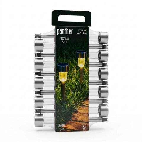 BAHÇE. PANTHER BAHÇE LAMBASI SOLAR 10LU PT-B110 1*8