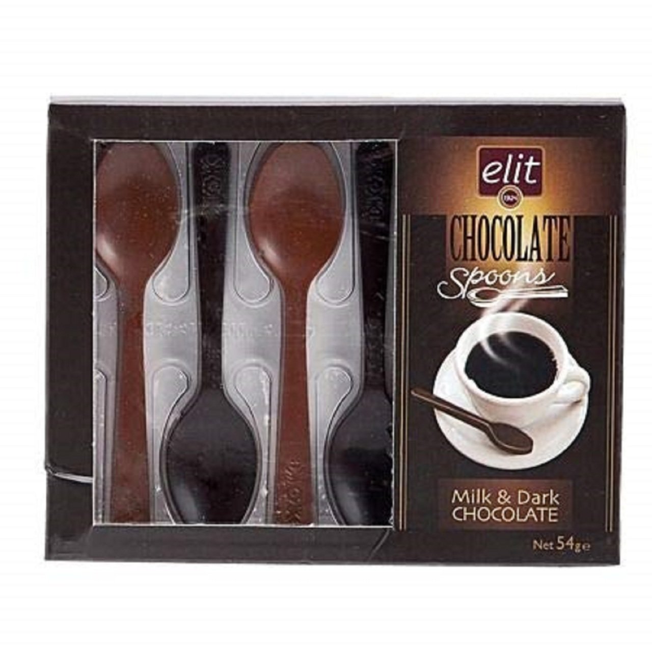 ELİT Ç.SPOONS KAŞIK ÇİKOLATA 54G 5Lİ 1*15*4 90000694
