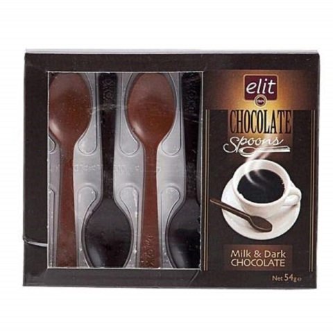 ELİT Ç.SPOONS KAŞIK ÇİKOLATA 54G 5Lİ 1*15*4 90000694