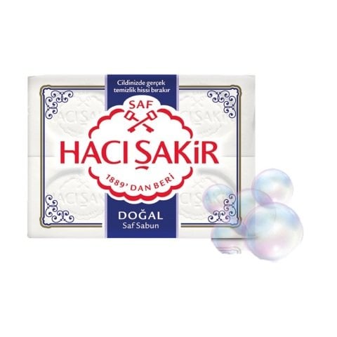 HACI ŞAKİR SABUN 4'LÜ 600G DOĞAL SABUN (4*150G) 1*15
