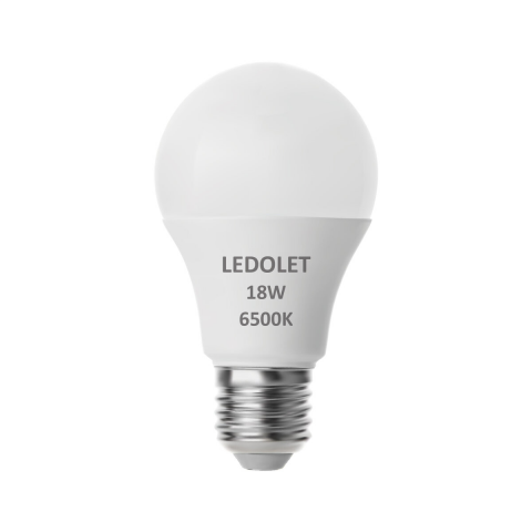 AMPUL LEDOLET 18W BEYAZ LED 6500K 1*20