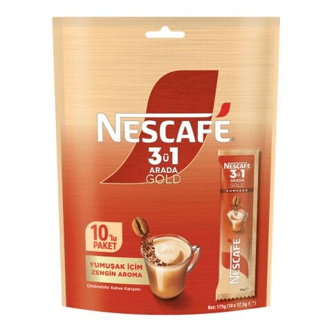 NESCAFE 10'LU GOLD 3İN1 YUMUŞAK&ZENGİN ARM.(10*17,5G) 1*20