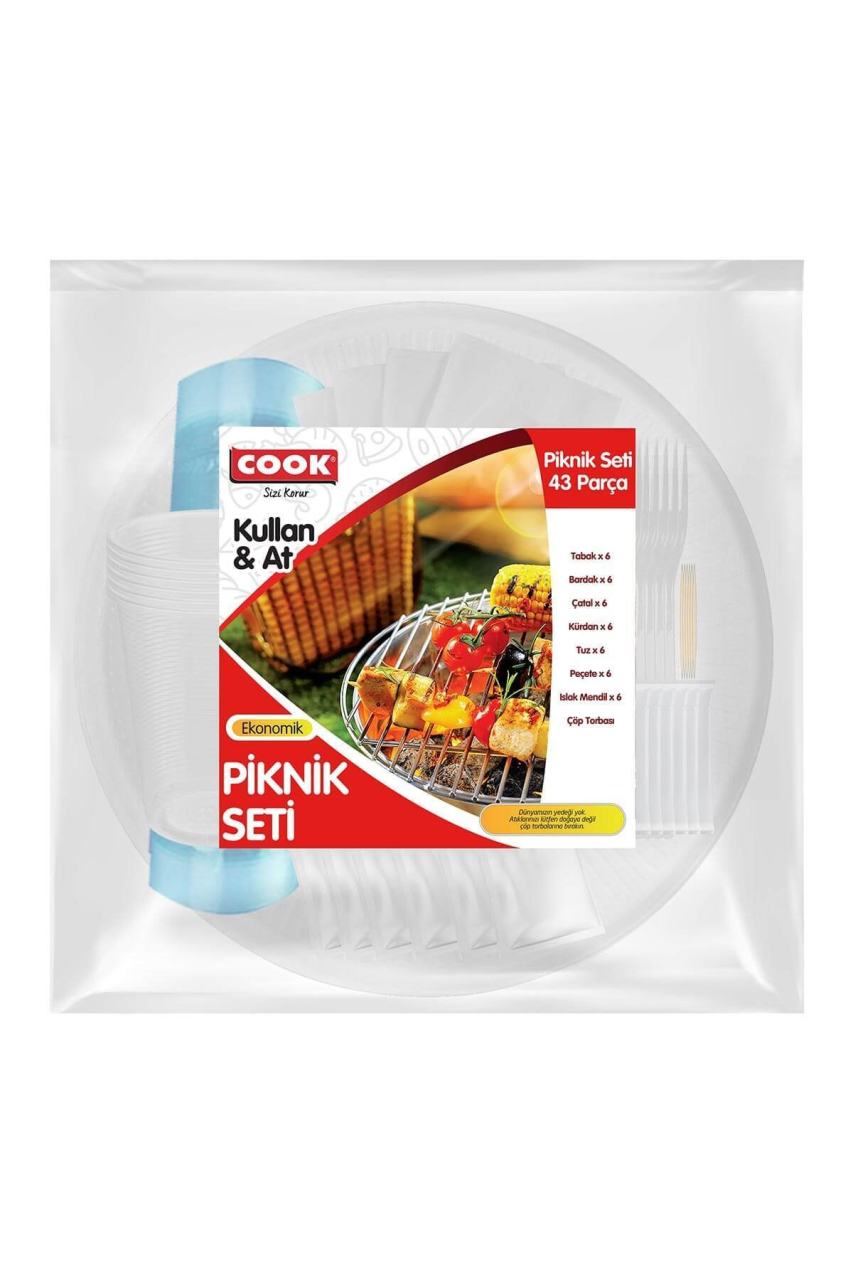 COOK  PİKNİK SETİ EKO 43PC 1*48