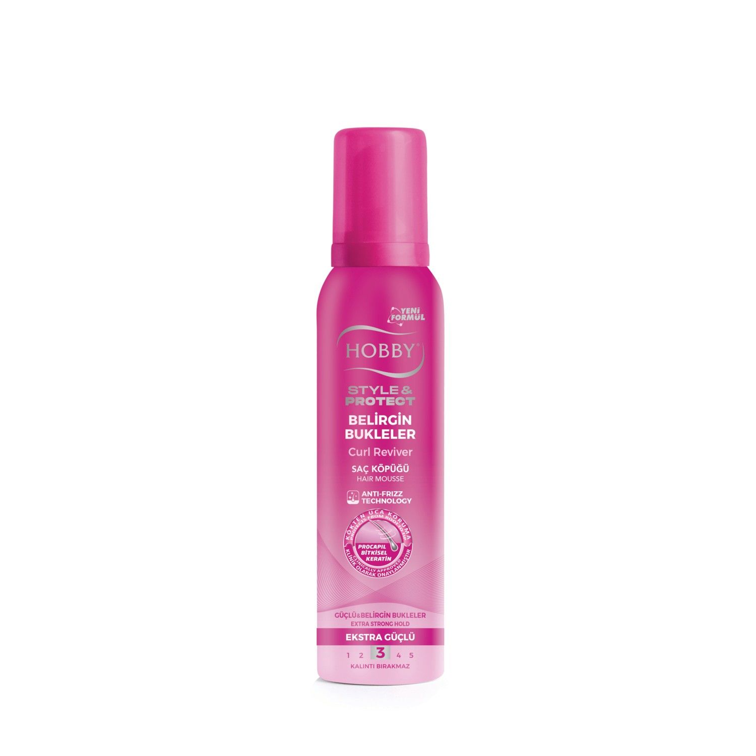 HOBBY SAÇ KÖP.150ML EKSTRA GÜÇLÜ3 BELİRGİN BUKLELER 1*12