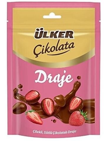 ÜLKER C.DRAJE ÇİLEK SÜTLÜ ÇİK.80GR 1496-06 1*14
