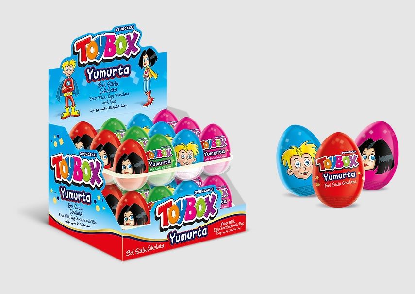 TOYBOX Ç.YUMURTA ÇİKOLATA 20GR 8905210 1*24