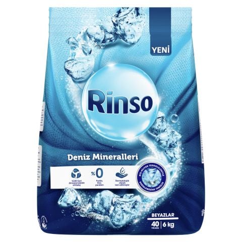 RİNSO MAT.6KG DENİZ MİNERALLERİ BEYAZLAR 1*4