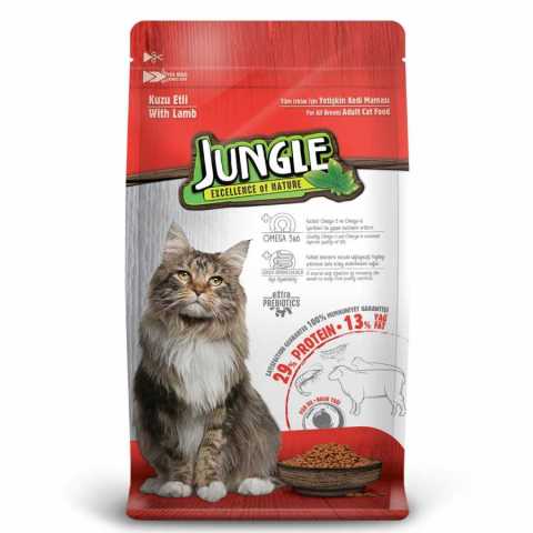 KEDİ M.JUNGLE 500G KUZU ETLİ YETİŞKİN JNGP-020 1*8