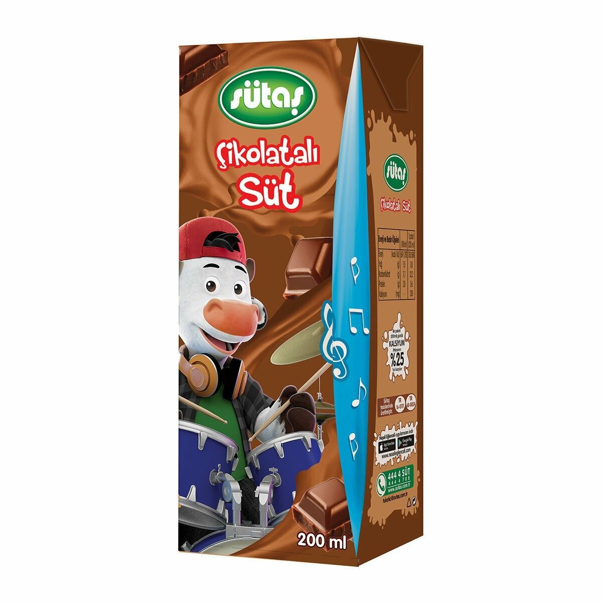 SÜTAŞ SÜT  180ML ÇİKOLATALI YARIMYAĞLI 1*27