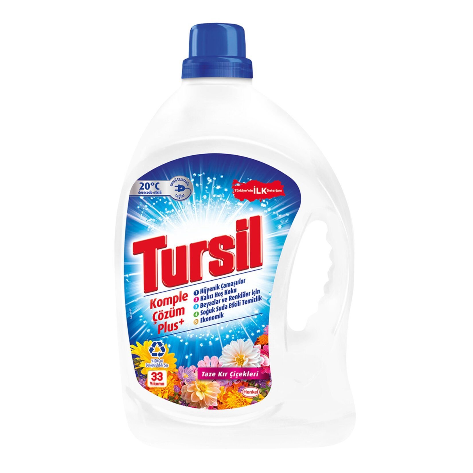 TURSİL M.JEL 2.145L TAZE KIR ÇİÇEKLERİ 33YIKAMA 1*6